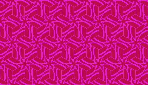 Pattern with polygonal geometric elements. Vector Seamless illustration. Temp Illustrazione stock