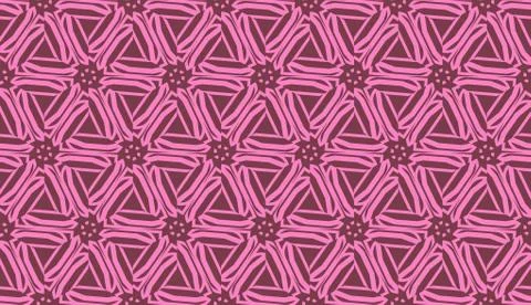 Pattern with polygonal geometric elements. Vector Seamless illustration. Temp 스톡 일러스트