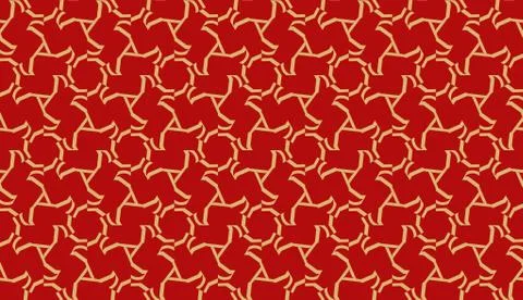 Pattern with polygonal geometric elements. Vector Seamless illustration. Temp Stock Illustration