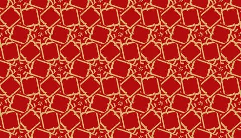 Pattern with polygonal geometric elements. Vector Seamless illustration. Temp Stockillustratie