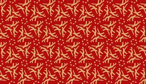 Pattern with polygonal geometric elements. Vector Seamless illustration. Temp Illustrazione stock