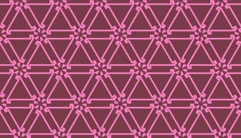 Pattern with polygonal geometric elements. Vector Seamless illustration. Temp Stockillustratie