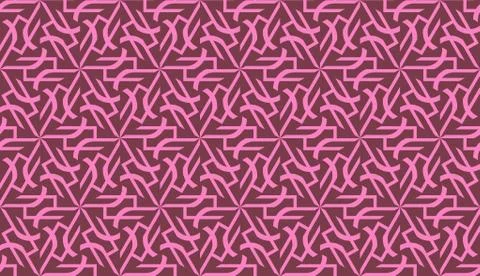 Pattern with polygonal geometric elements. Vector Seamless illustration. Temp Illustrazione stock