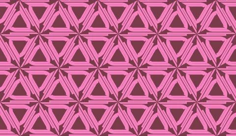 Pattern with polygonal geometric elements. Vector Seamless illustration. Temp Illustrazione stock