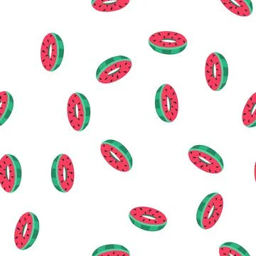 Pattern pool inflatable ring cartoon vector Stockillustratie