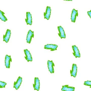 Pattern pool puddle cartoon vector Stock Illustration