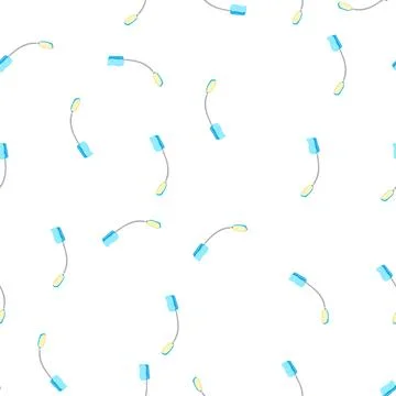 Pattern portable book light cartoon vector Illustrazione stock