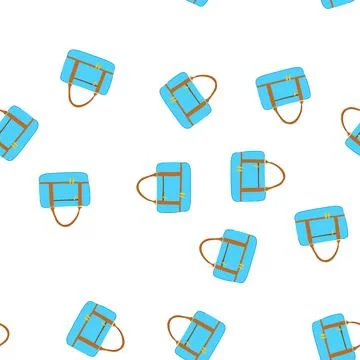 Pattern portable carry on bag cartoon vector Stockillustratie