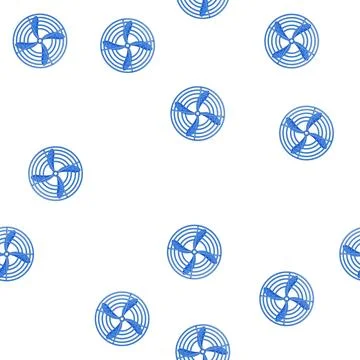 Pattern portable cooling fan cartoon vector Stock Illustration