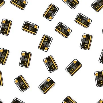 Pattern Portable electricity generator producing power for emergency backup Stock Illustration