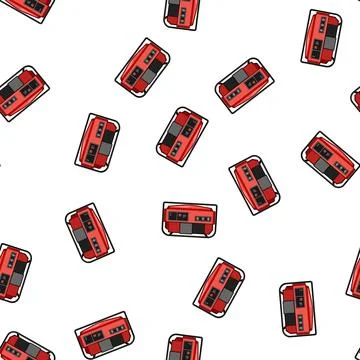 Pattern Portable electricity generator producing emergency power Stock Illustration