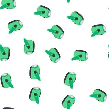 Pattern portable hand crank flashlight cartoon vector Stock Illustration