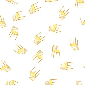 Pattern portable plastic chair cartoon vector Stock Illustration