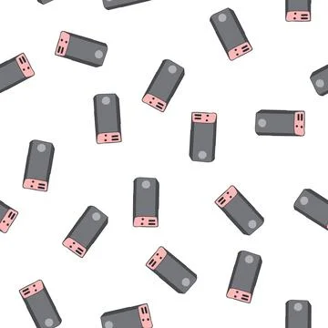 Pattern portable power bank cartoon vector 스톡 일러스트