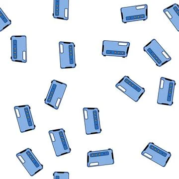 Pattern Portable power generator creating electricity Stockillustratie