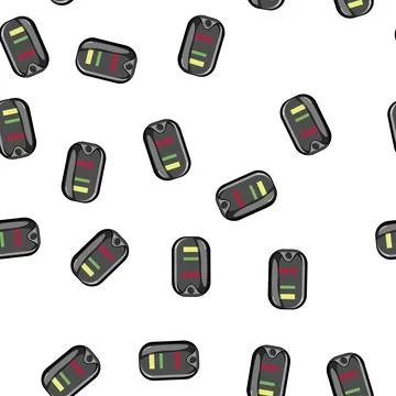 Pattern portable pulse oximeter cartoon vector Illustrazione stock