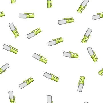Pattern portable throat spray bottle cartoon vector イラスト素材
