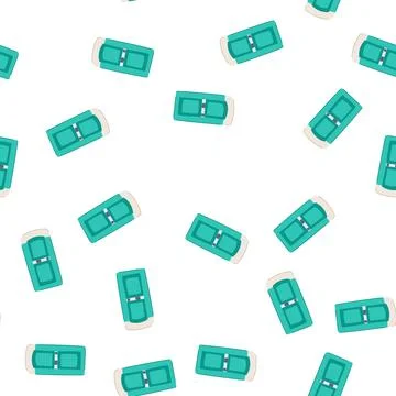 Pattern portable toilet representing convenience and accessibility services Stock Illustration