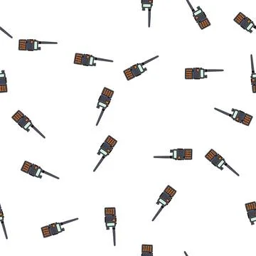 Pattern portable two way radio communicating instant messages イラスト素材