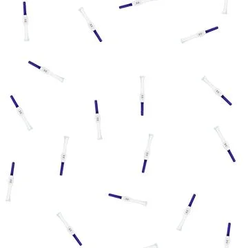 Pattern positive pregnant test cartoon vector イラスト素材