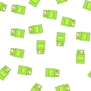 Pattern postbox mailbox letter cartoon vector イラスト素材