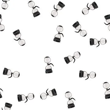 Pattern pot syphon coffee maker cartoon vector 스톡 일러스트