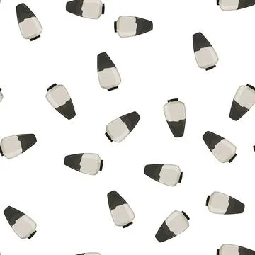 Pattern pot vase flower ceramic cartoon vector Illustrazione stock