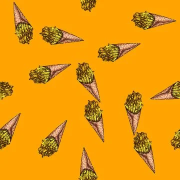 Pattern potato free sketch hand drawn Stock Illustration