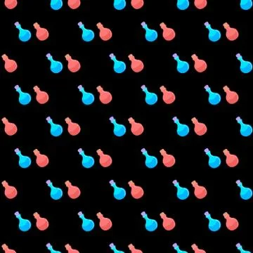 Pattern with potion. The concept of witchcraft. Stock Illustration