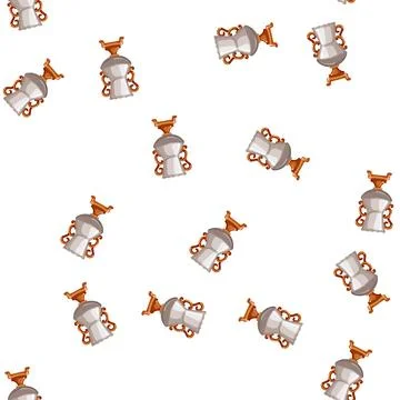 Pattern pottery antique vase cartoon vector Stock Illustration