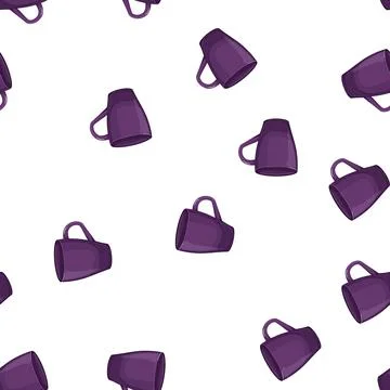 Pattern pottery cup ceramic cartoon vector Ilustración de archivo