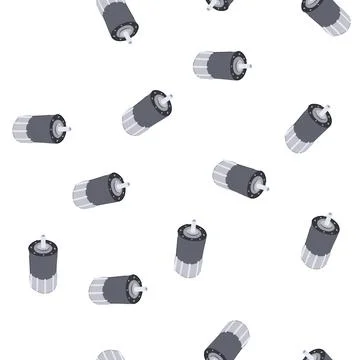Pattern power electric motor cartoon vector Stock Illustration
