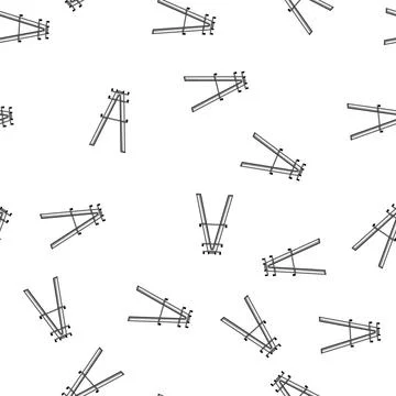 Pattern power electric pylon cartoon vector 스톡 일러스트