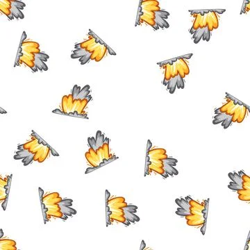 Pattern power explosion effect cartoon vector Stockillustratie