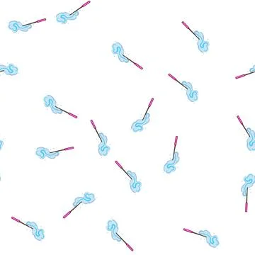 Pattern power magic stick cartoon vector Stock Illustration
