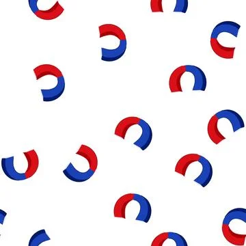 Pattern power magnet cartoon vector Stock Illustration
