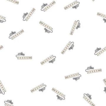 Pattern Power strip device providing electricity and usb charging Stockillustratie