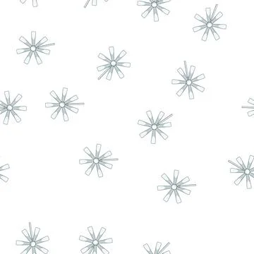 Pattern power wind turbine home use cartoon vector Illustrazione stock