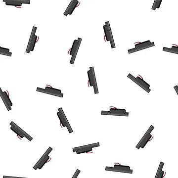 Pattern ppc laptop battery cartoon vector 库存插图