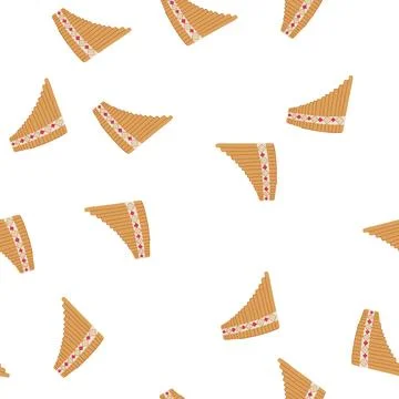 Pattern practice flute cartoon vector イラスト素材
