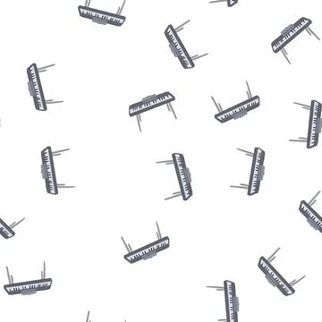 Pattern practice piano cartoon vector Stock Illustration