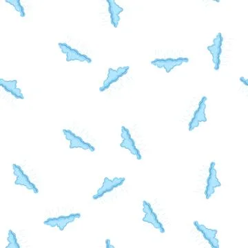 Pattern precipitation rain cloud cartoon vector Stock Illustration
