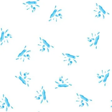Pattern precipitation water drops cartoon vector 스톡 일러스트