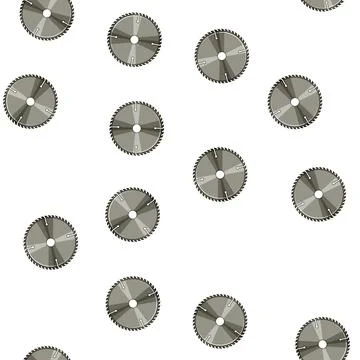 Pattern precision circular saw blade cartoon vector Stock Illustration