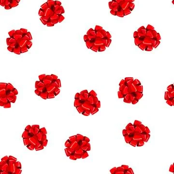 Pattern present bow ribbon cartoon vector 스톡 일러스트