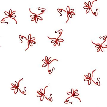 Pattern present red bow ribbon cartoon vector 스톡 일러스트