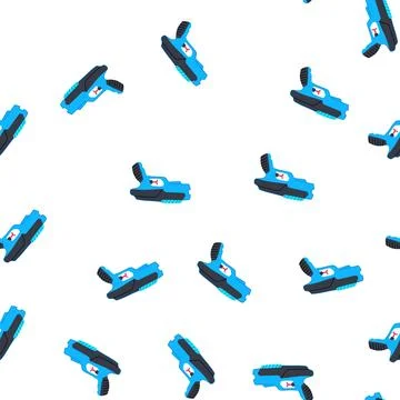 Pattern pressure water gun toy cartoon vector Stock Illustration