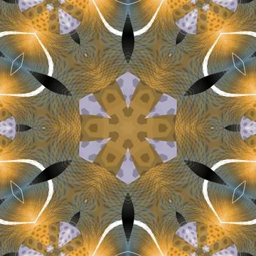 Pattern print design for embroidery and batik concept Stock Illustration