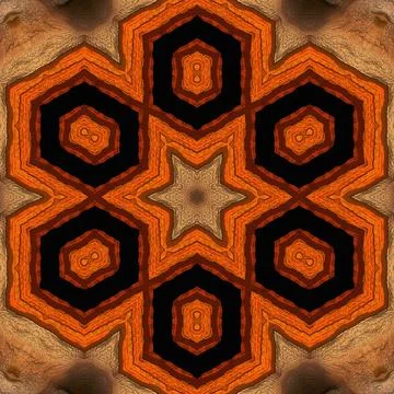 Pattern print design for embroidery and batik concept Stock Illustration