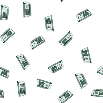 Pattern print fax machine cartoon vector 스톡 일러스트